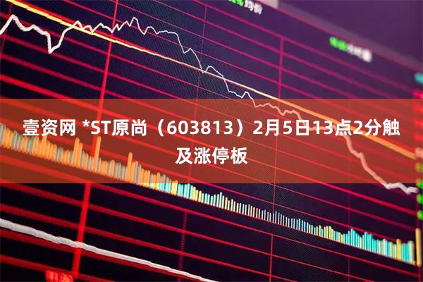 壹资网 *ST原尚（603813）2月5日13点2分触及涨停板